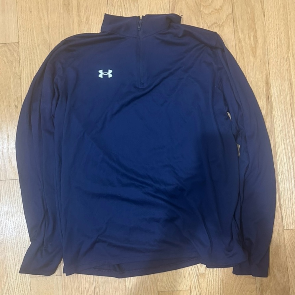 Under Armour Blue Zip Up Sweaters Lightweight Performance